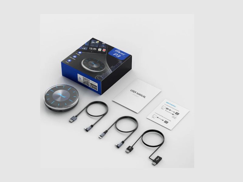 Bộ sản phẩm Android Box trên xe ô tô bao gồm những gì?