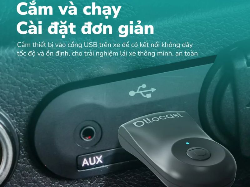 Hướng dẫn lắp đặt và sử dụng Ottocast Mini Hướng dẫn lắp đặt và sử dụng Ottocast Mini