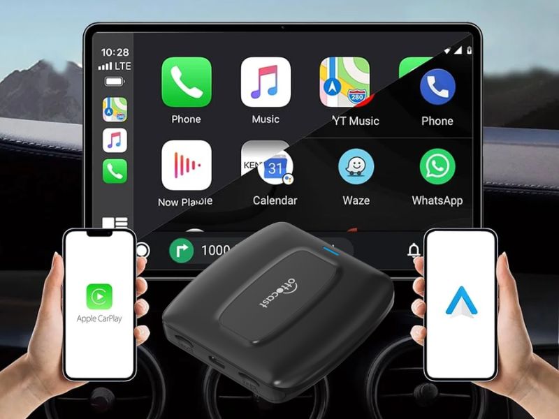 Các cách kết nối điện thoại với Android Box ô tô - Kết nối qua Android Auto / Apple CarPlay