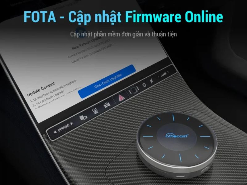 Cập nhật phần mềm OTA tiện lợi Cập nhật phần mềm OTA tiện lợi