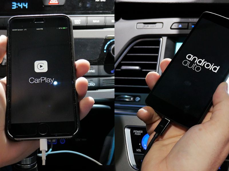 Kết nối điện thoại qua Android Auto hoặc Apple CarPlay